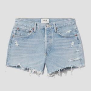 Agolde Parker Vintage Cut Off Short Button Front In Swapmeet Size 33
